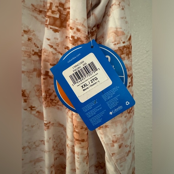 Columbia Men’s Super Terminal Tackle Long Sleeve Shirt Orange UPF 50 XXL NWT - Picture 2 of 5